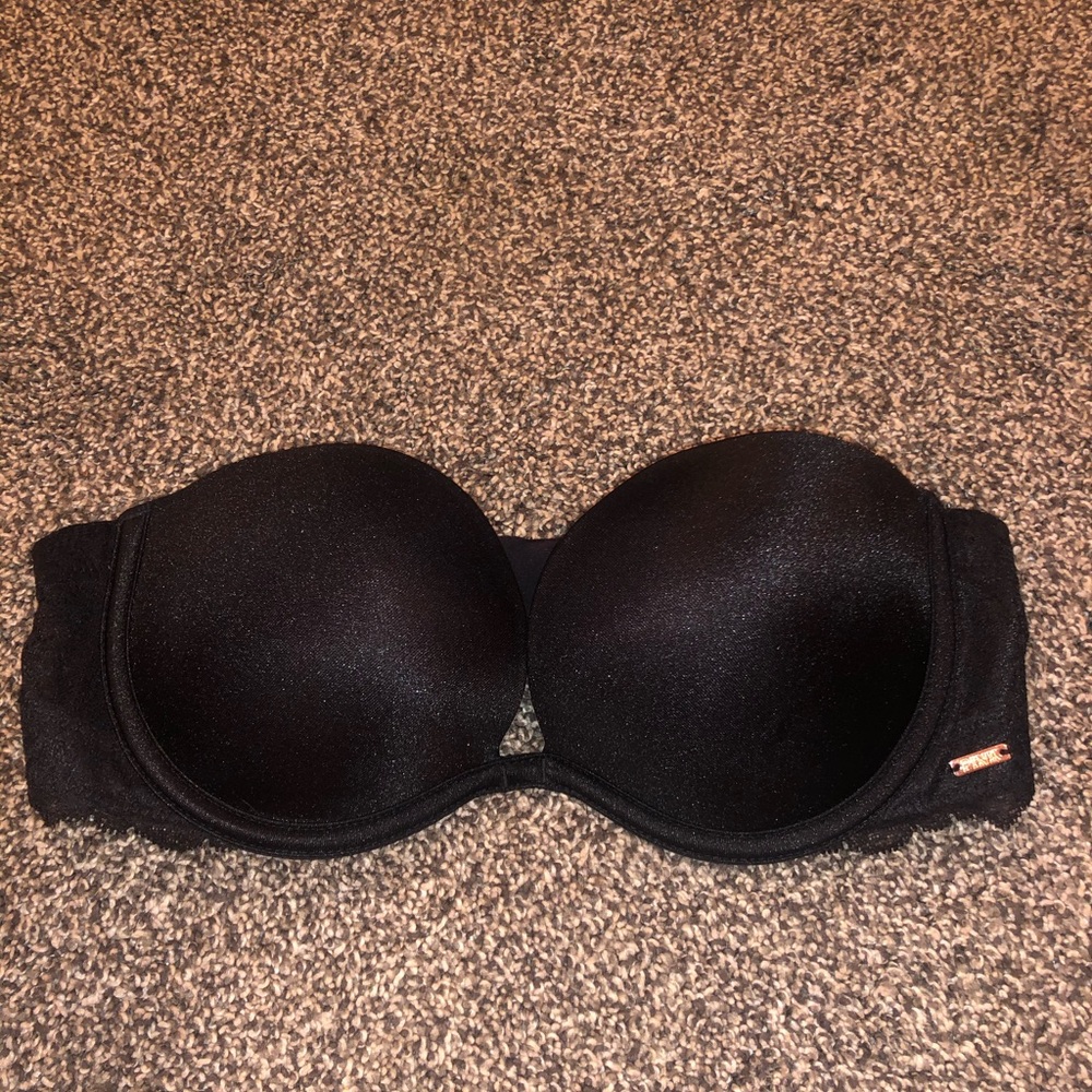 PINK Victoria’s Secret push-up strapless bra